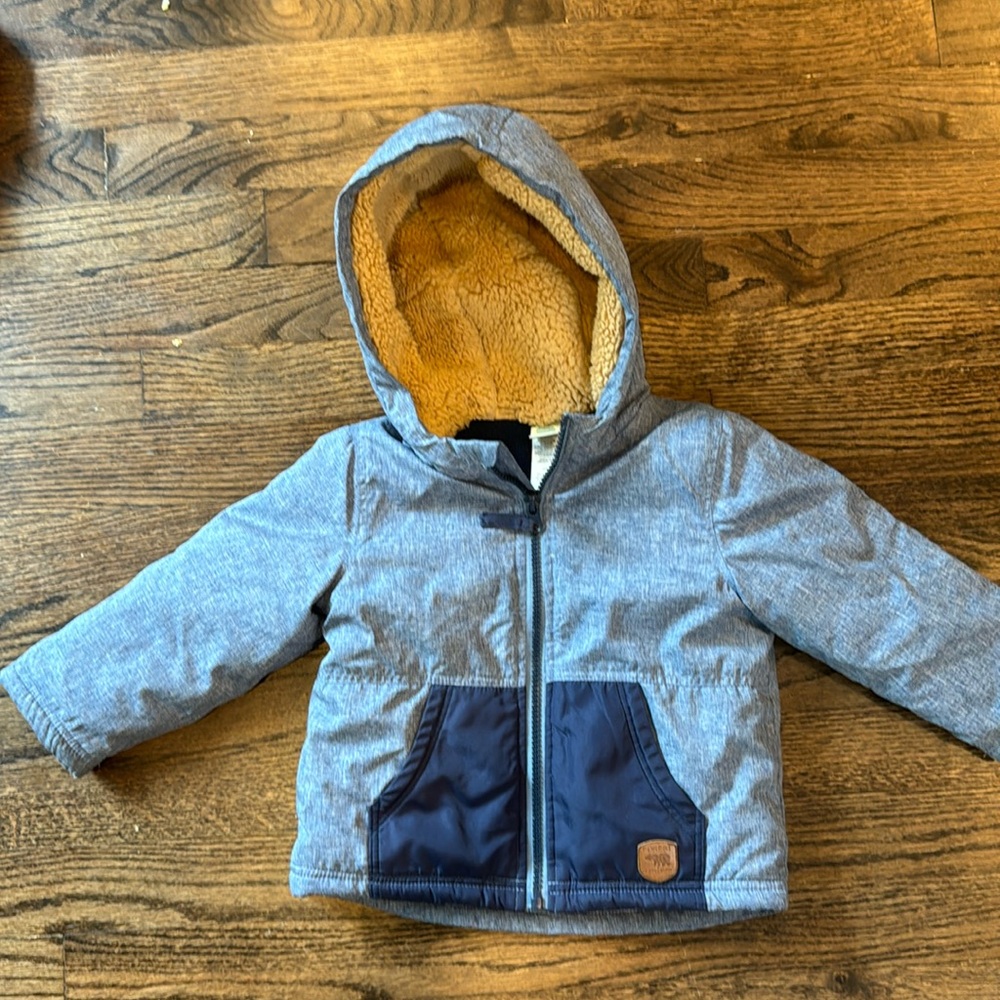 Little Me Baby/Toddler Boy blue winter jacket, size 18 months